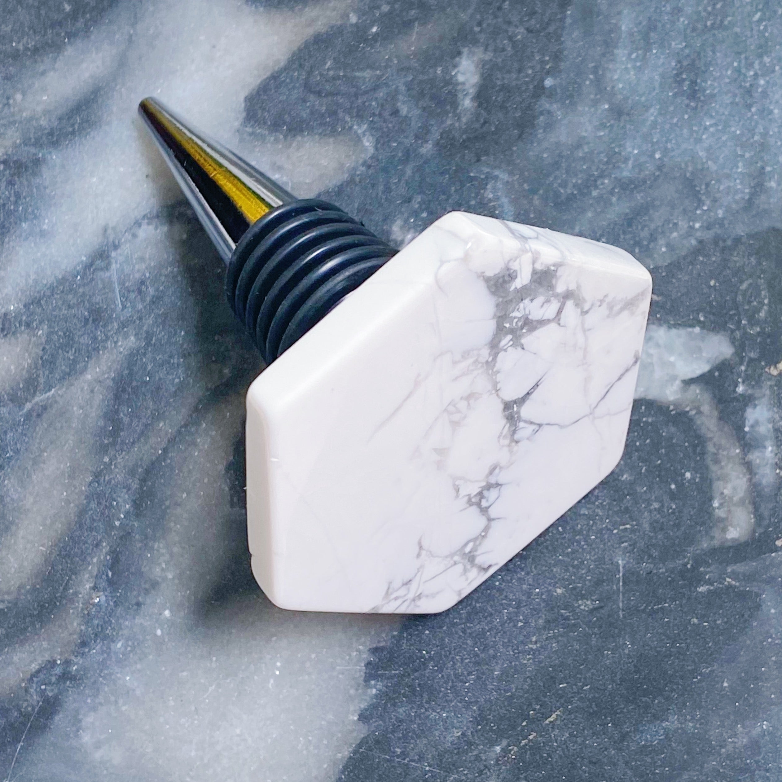Ovulation Celebration Wine Stopper | Ovulatory Hexagon Stone Seal (Phase 3)