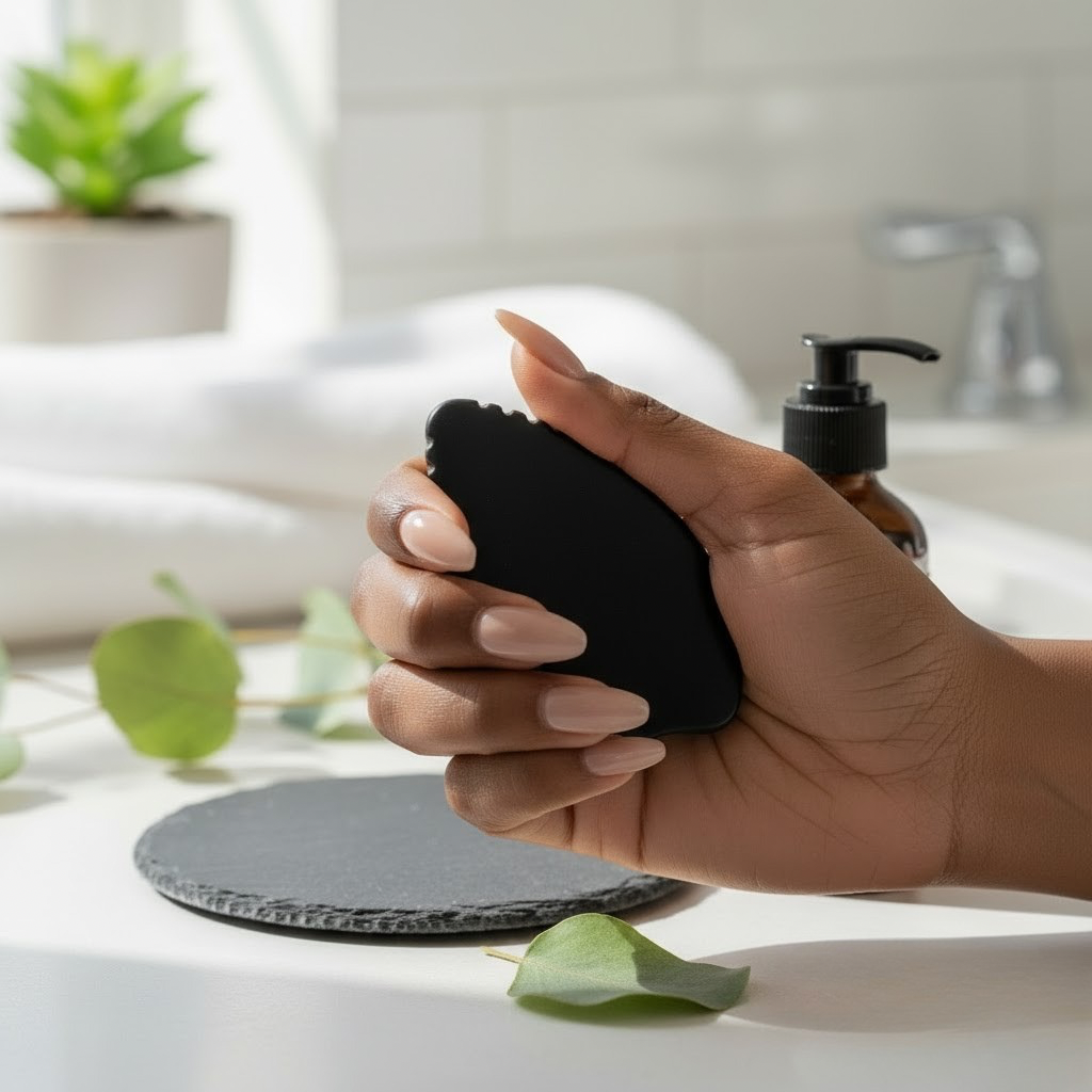 Bian Stone Gua Sha Massager | Facial & Body Ritual