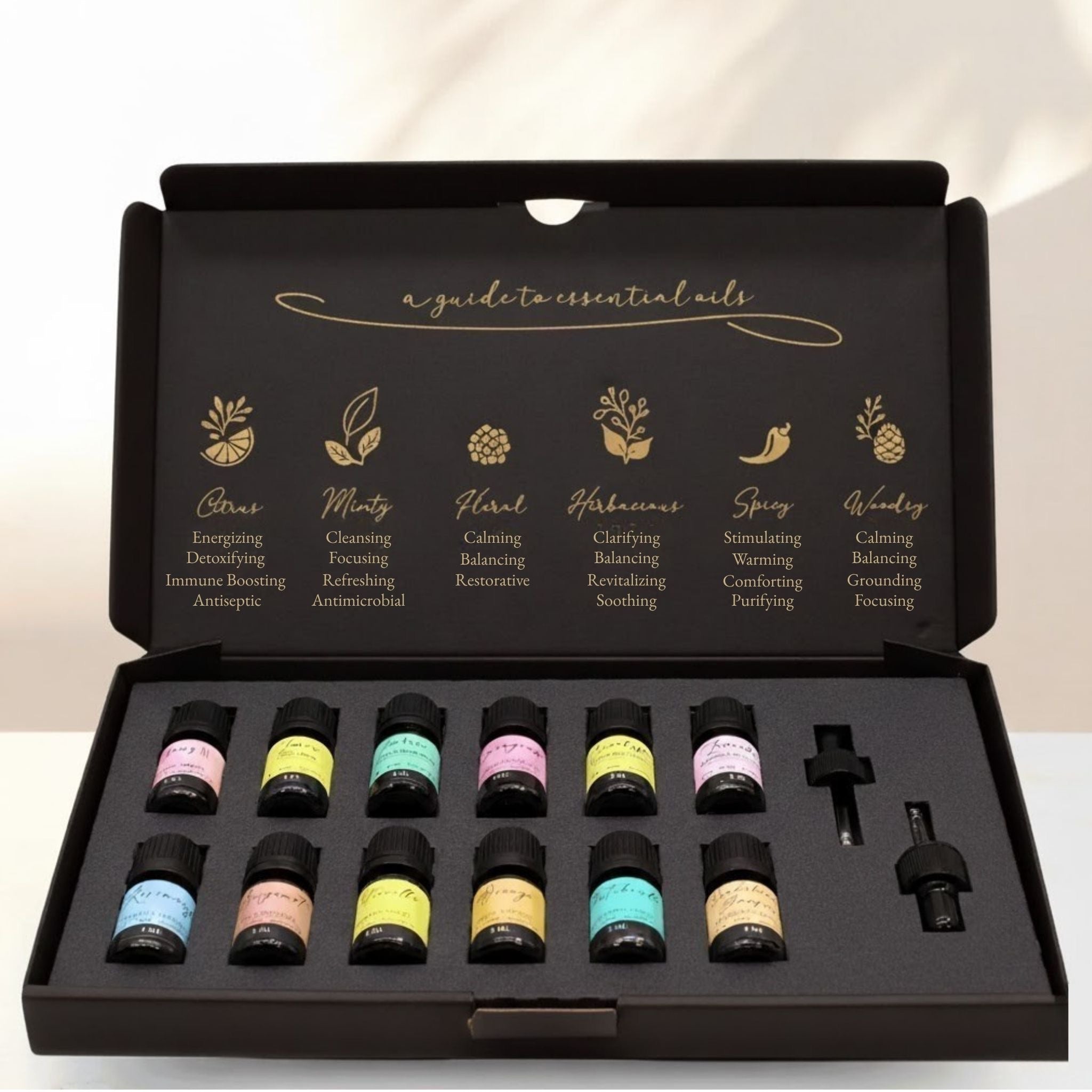 Mood Balancing Essential Oil Set | 12-Oil Aromatherapy Ritual