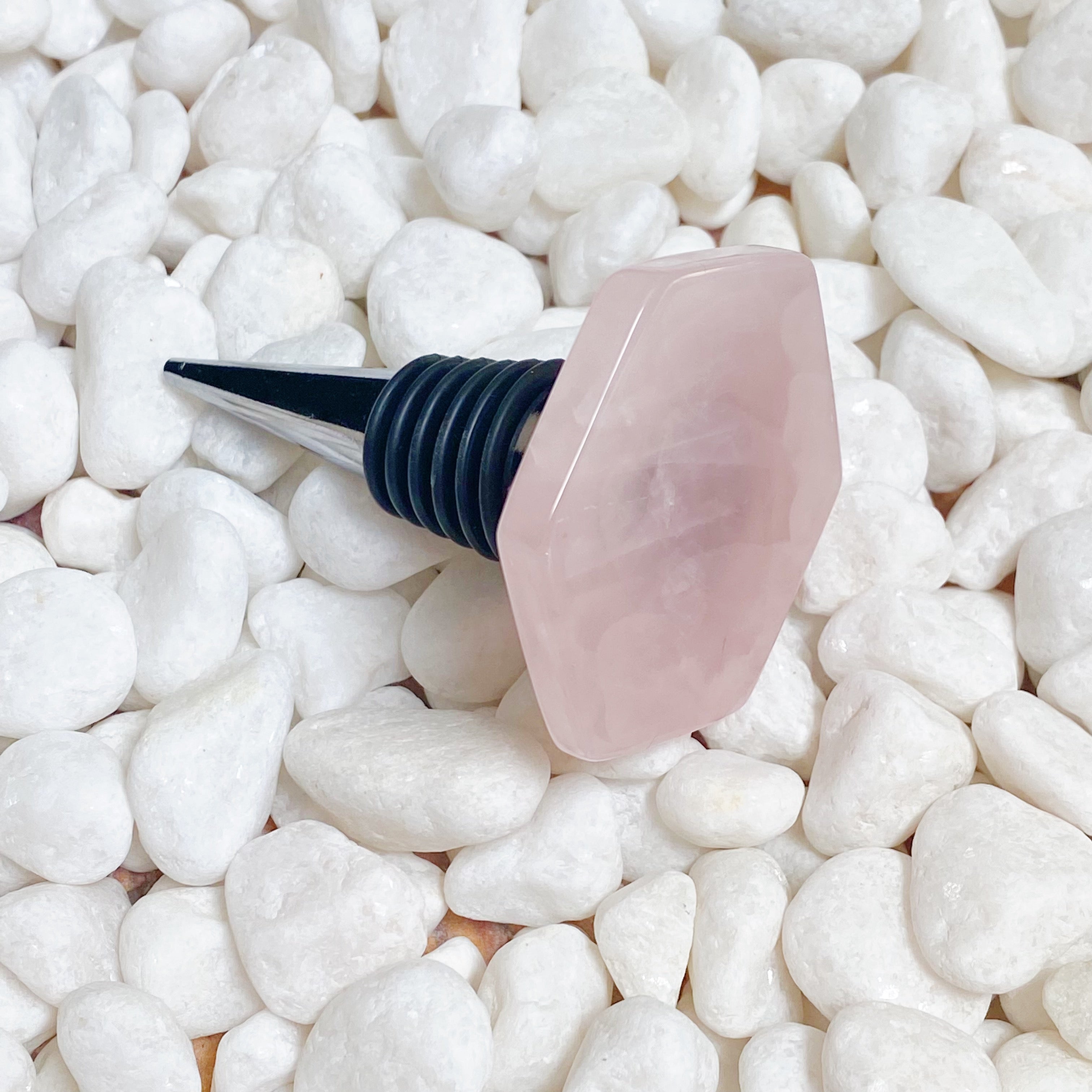 Ovulation Celebration Wine Stopper | Ovulatory Hexagon Stone Seal (Phase 3)