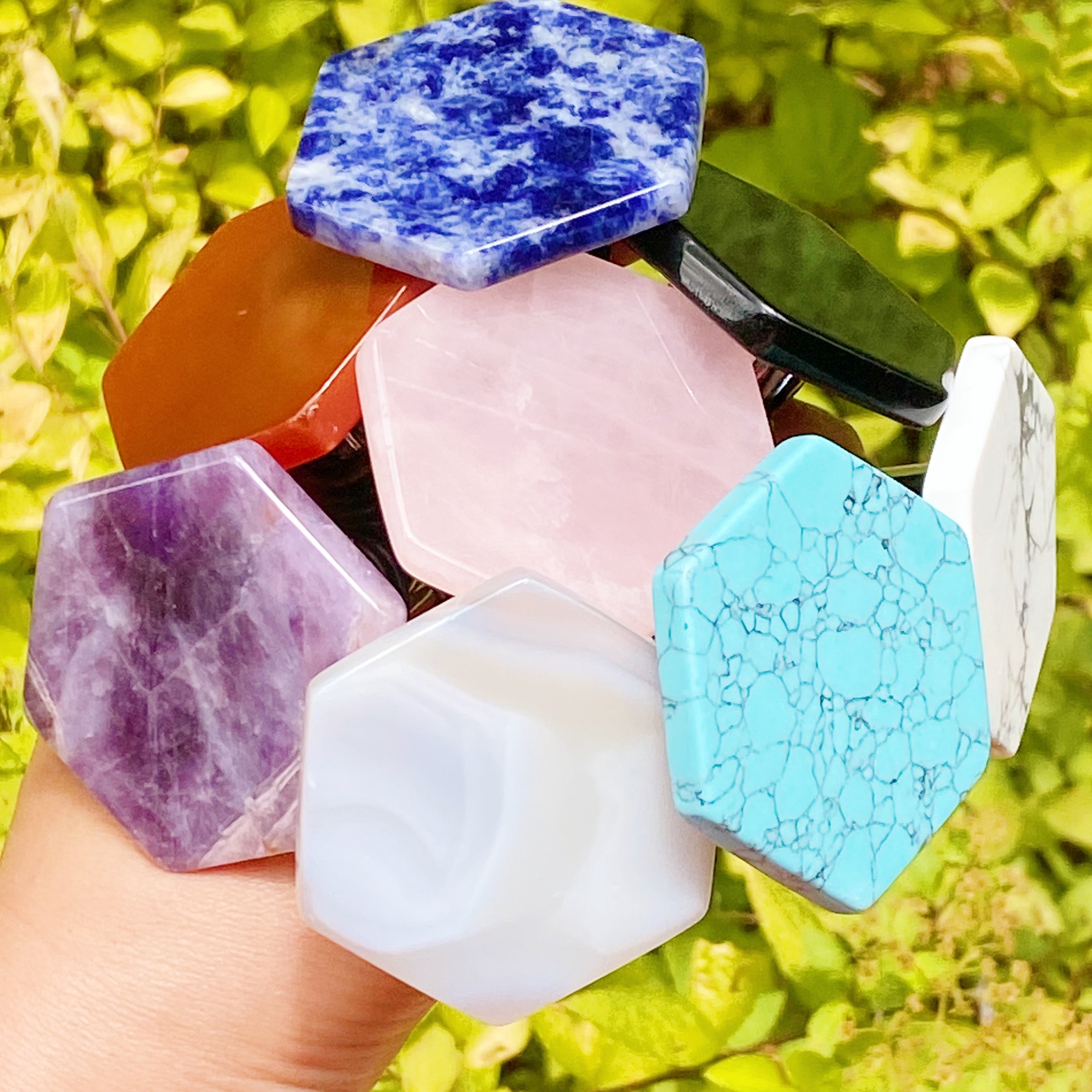 Ovulation Celebration Wine Stopper | Ovulatory Hexagon Stone Seal (Phase 3)