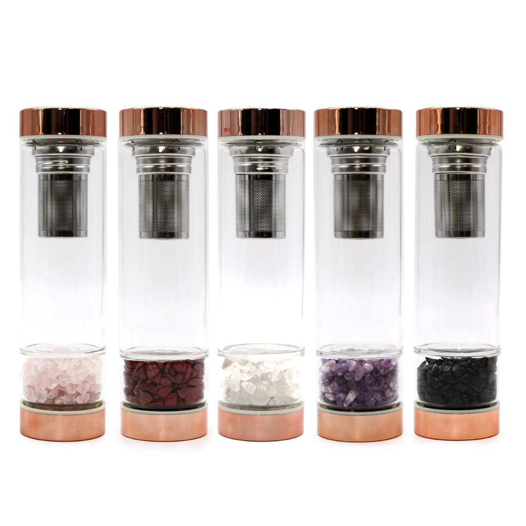 Rose Gold Energy Elixir Water Bottle | Full Cycle Hydration Ritual