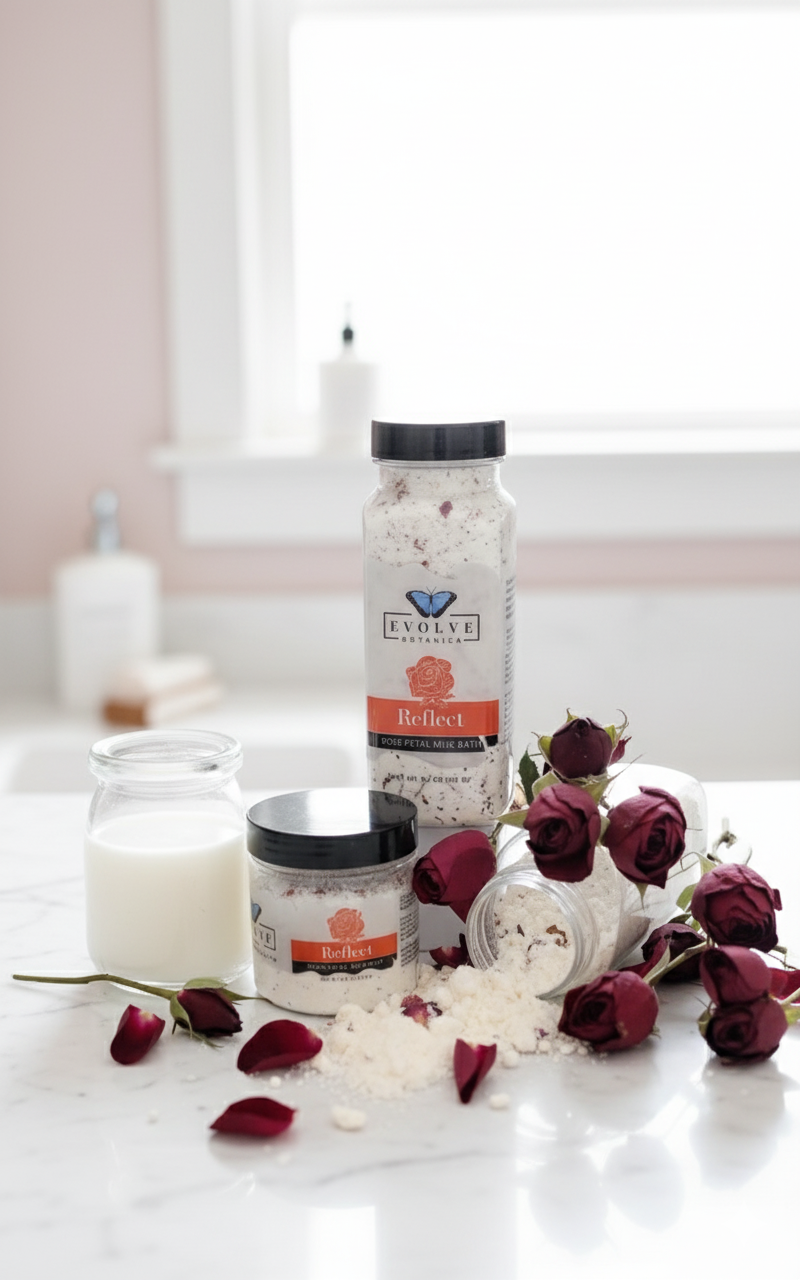 Rest Milk Bath - Rose, Coconut Milk | Menstrual/Winter (Phase 1)