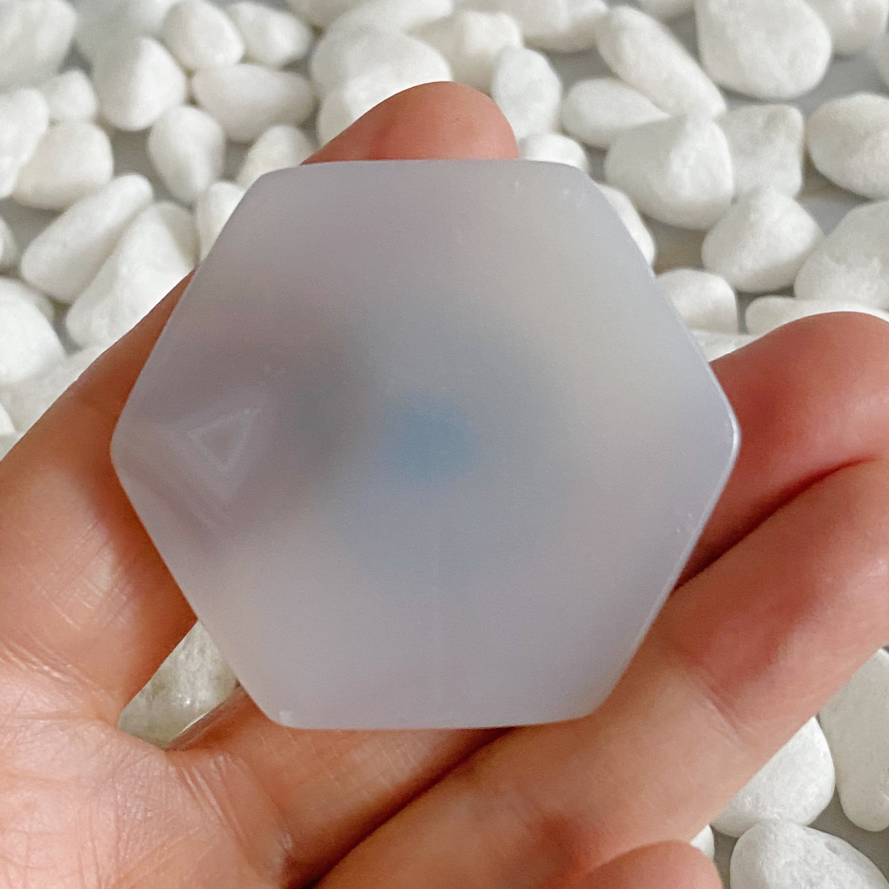 Ovulation Celebration Wine Stopper | Ovulatory Hexagon Stone Seal (Phase 3)