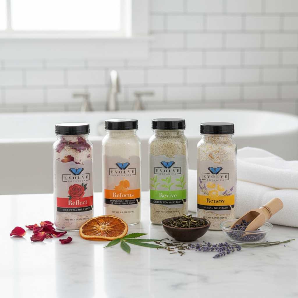 Full Cycle Bath Ritual Set | 4 Phases Self-Care Rituals