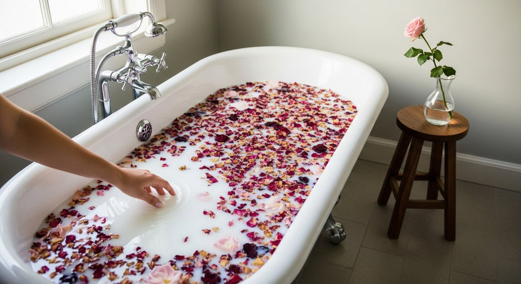 Rest Milk Bath - Rose, Coconut Milk | Menstrual/Winter (Phase 1)