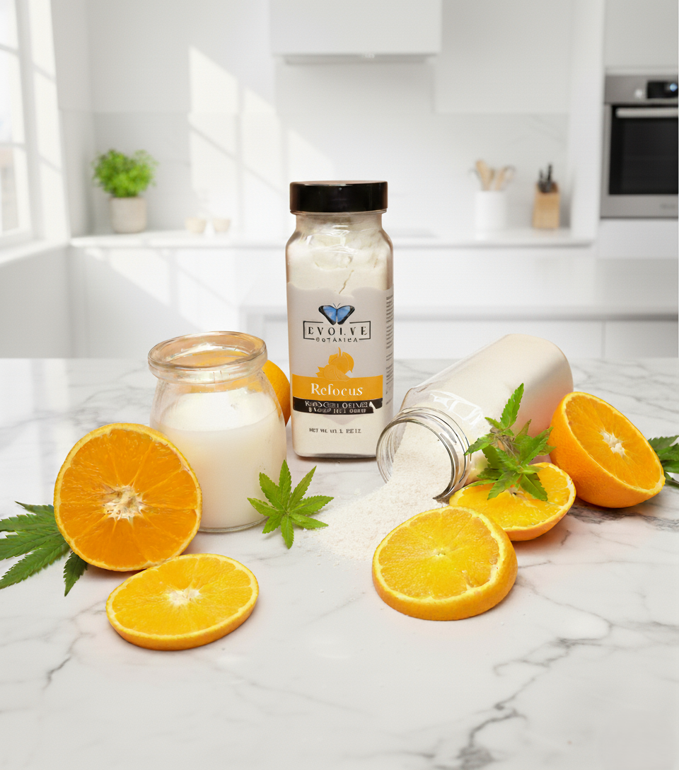 Focus Milk Bath - Patchouli, Orange, & Hemp Seed | Luteal/Autumn (Phase 4)