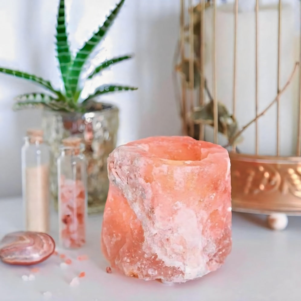 Handcrafted Salt Sanctuary Candle Holder | Menstrual Rest (Phase 1)
