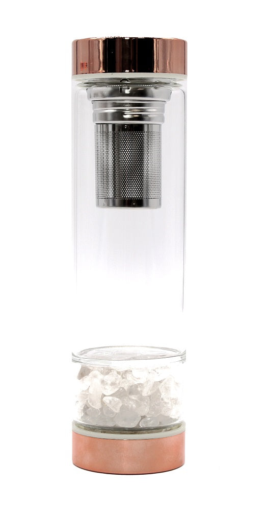 Rose Gold Energy Elixir Water Bottle | Full Cycle Hydration Ritual
