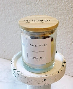 The Ritual Glow Crystal Candle | Intentional Energy Ritual