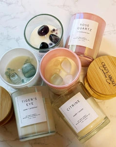 The Ritual Glow Crystal Candle | Intentional Energy Ritual