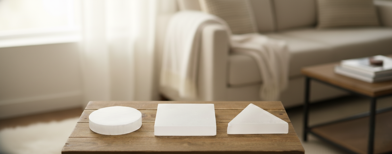 Selenite Crystal Cleansing Plate | Ovulatory Energy (Phase 3)